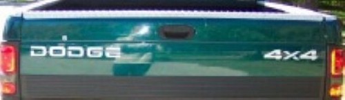 Dodge 4x4 tailgate - tailgate, lettering